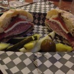 Cascade Brewing muffaletta sandwitch Cascade Brewing muffaletta sandwitch