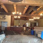 Inside Kell's Brew Pub under construction