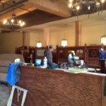 Kell's Brew Pub booths under construction